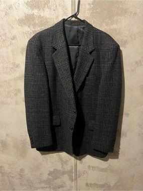 Men's Boston Traders Wool  Blazer - Charcoal Gray